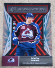 2021-22 SPx Radiance F/X Red #RFX45 Devon Toews /150