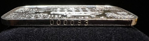 GREATHOUSE PRODUCTIONS "REPLAY OF FUEL CRISIS 1979" 1 OUNCE FINE SILVER BAR Rare - Picture 3 of 3