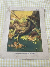 Vintage School Educational Poster Winter Sleepers, Hedgehogs. Dormice K Nixon ￼
