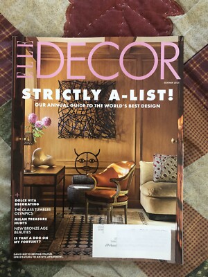 Elle Decor Magazine Summer 2025 Strictly A-List! - New - FREE SHIPPING USA