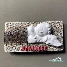 Nello and Patrasche Sculpture Antwerp Belgium Tourist Souvenir 3D Fridge Magnet