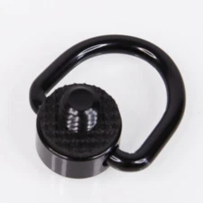 Camera 1/4" Screw Mount Black D-Ring Strap Adapter Stainless Steel