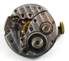 Vintage Elgin Manual Wind 21J 680 Wrist Watch Movement lot.fg