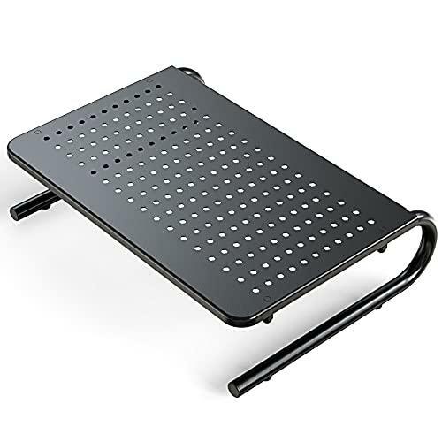 Monitor Stand Riser, Monitor Riser, Laptop Stand, Laptop Shelf w/Vented Metal,-image