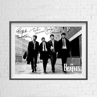THE BEATLES CLASSIC MUSIC SIGNATURE POSTER PICTURE PRINT Sizes A5 to A0 **NEW**