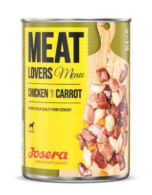 JOSERA Meat Lovers Menu Chicken with Carrot (6 x 400g) | mit hohem Fleischanteil