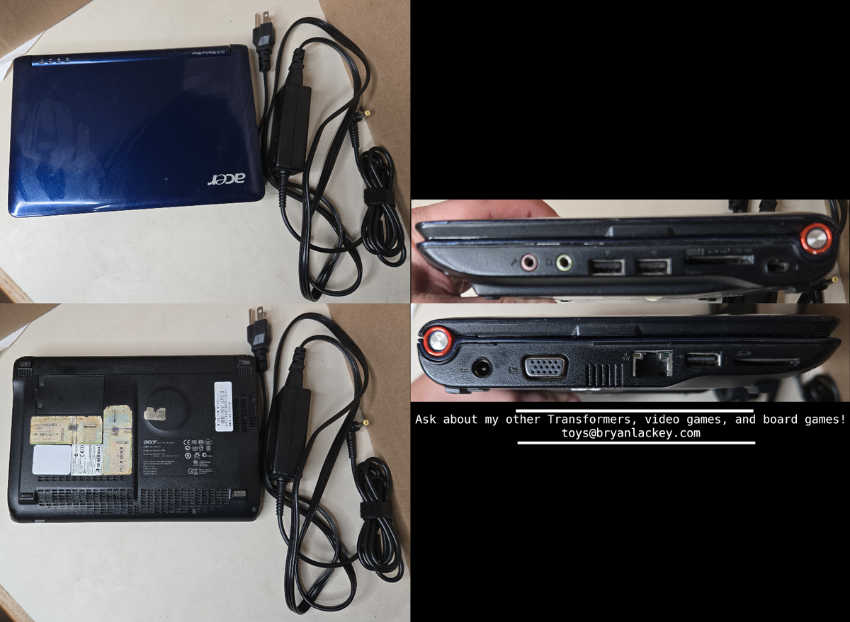 Acer Aspire One ZG5 netbook Windows XP computer | eBay