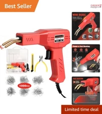 Portable Hot Stapler Kit for Plastic Bumper and Automotive Repair - 1000 Staples