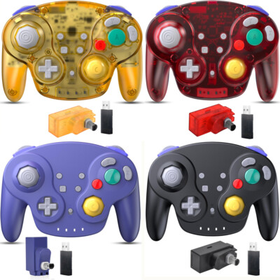 Wireless Game Controller w/ Adapter For Nintendo Gamecube Switch, PC MAC Windows