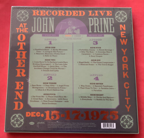 John Prine: Live At The Other End, 1975 4LP Ltd. Ed. Vinyl RSD2021 Mint Sealed. - Picture 3 of 3