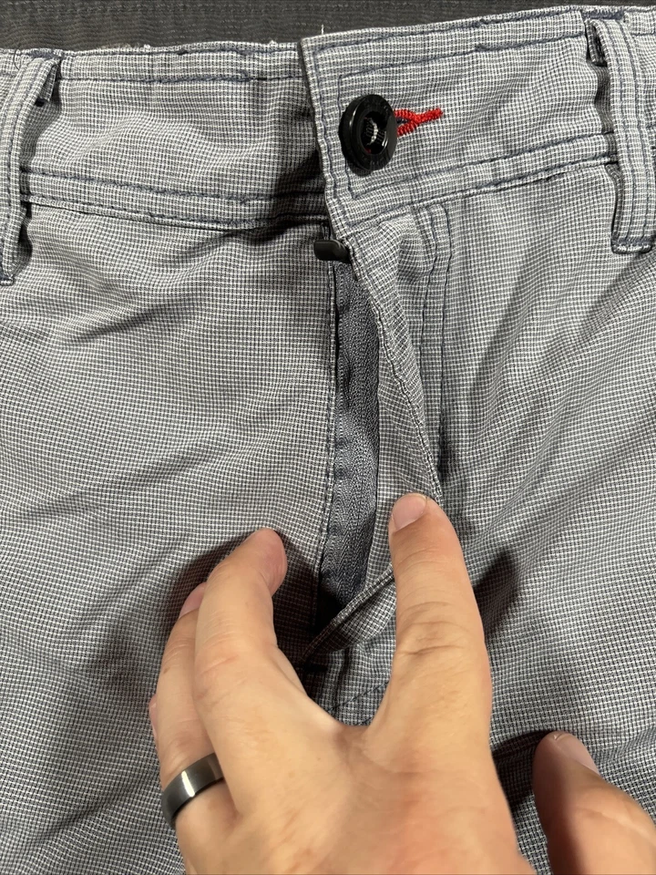 Pantalones Cortos Híbridos O’Neill Para Hombres 32 Gris Chino Frente Plano Patinador Natación 11” Insea Foto 4 de 4