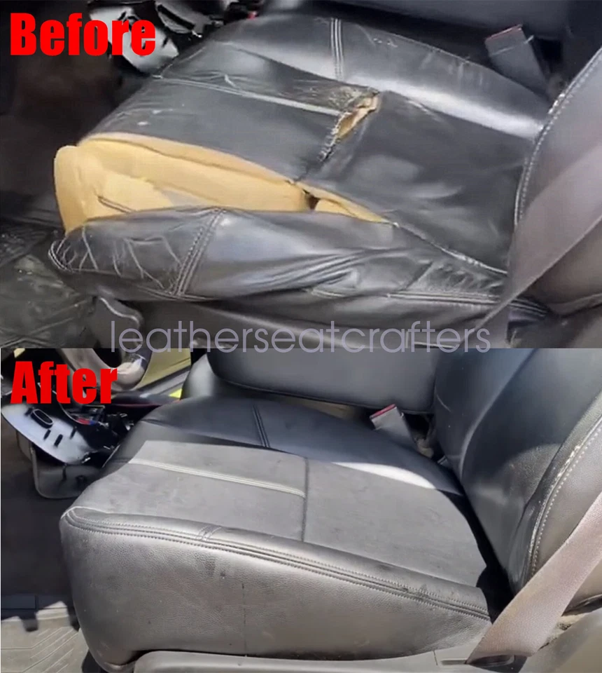 For 2007-2014 Chevy Suburban Tahoe Driver & Passenger Bottom Seat Cover Gray 833 - Imagem 4 de 4