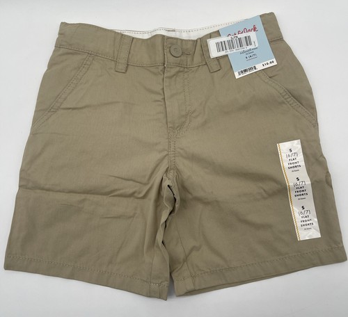 Cat And Jack Boys Flat Front Shorts Adjustable Waist