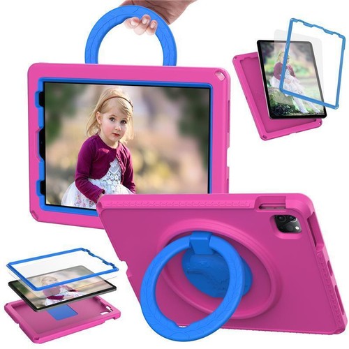 For iPad Air 5th 4th 10.9 Pro 11 Kids Case Cover Shockproof Shoulder Strap Tough - Picture 9 of 24