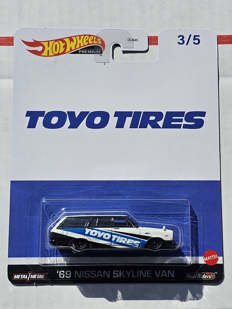 Hot Wheels Premium '69 Nissan Skyline Van Toyo Tires 2023 Pop