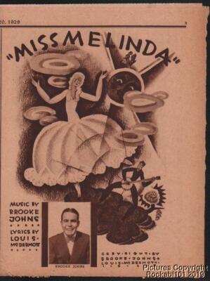 1929 Johns & McDermott / Chicago Tribune Sheet Music - Miss Melinda