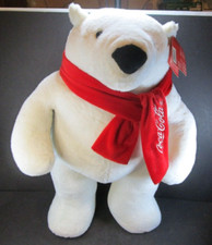 Coca Cola White Polar Bear 20" Standing 2013 Plush Stuffed Animal Toy W Tag