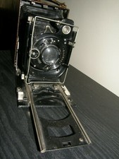 5836 Vntg Zeiss Ikon Fold-Out Camera Compur Tessar 1:4.5 13.5 cm Jena NR 920788