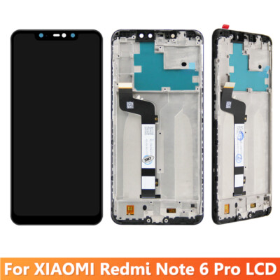 For Xiaomi Redmi Note 6 Pro LCD Display Touch Screen Digitizer Frame Repair Part
