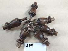 Lot of 6 NOS Wooden Finials 254