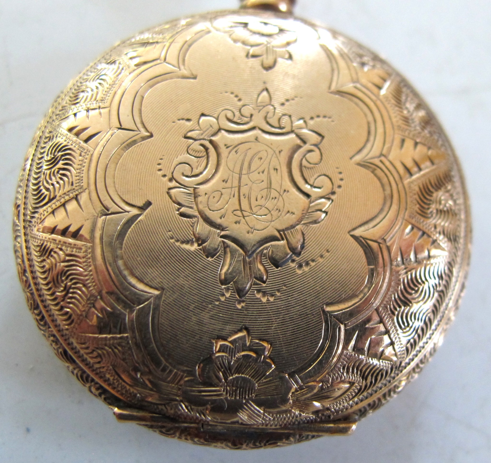 14K SOLID GOLD PocketWatch Case Only - Brooklyn W… - image 2
