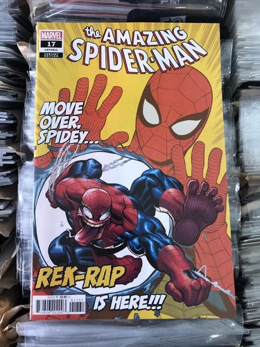 AMAZING SPIDER-MAN 17 NM 1:25 MCGUINNESS REK-RAP VARIANT MARVEL COMICS 2023