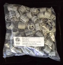 Plastic Romex Connectors 1/2 Inch Snap in 100/PK NEW!!