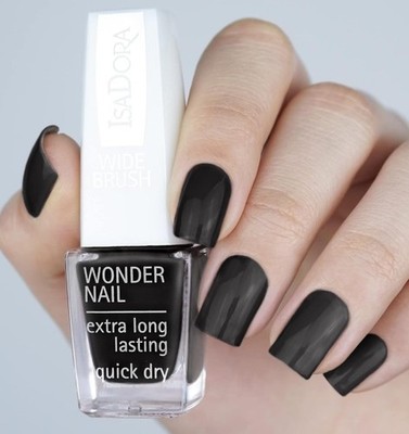 Nagellack ISADORA Wonder Nail, extra long lasting Nr. 191 black,  6ml  NEU.