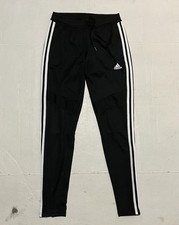Adidas Women Activewear Track Pants Size XS Black Climacool Zip Cuffs Classic
