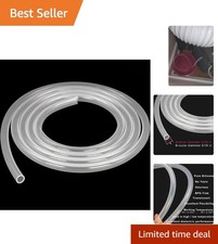 High-Temperature Food Grade Silicone Tube 3ft 3/16" ID - Perfect for Wine Making
