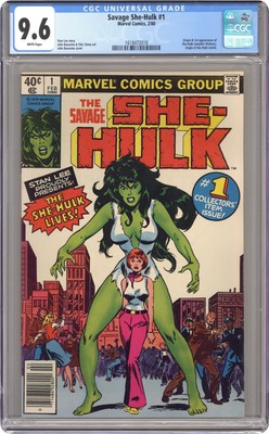 Savage She-Hulk 1N Zeitungskiosk Variante Cgc 9.6 1980 1618472018