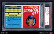 1971 Topps Scratch-Offs Claude Osteen Dodgers PSA 5 - EX