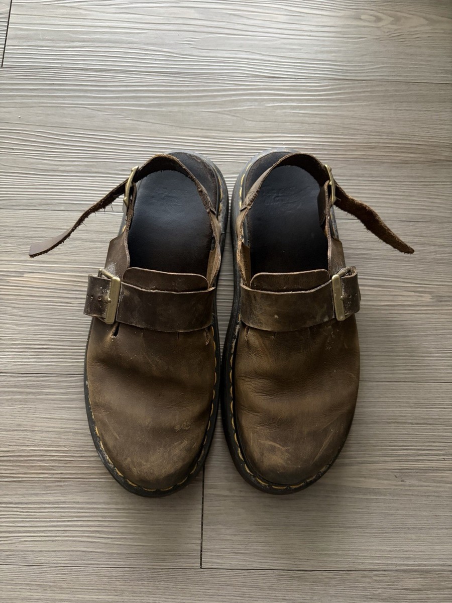 Dr. Martens Jorge Brown Leather Buckle Men display picture 3
