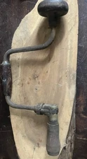 Vintage Working Hand Crank Wood Drill