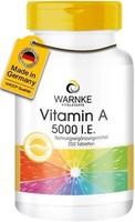 Vitamin A 5000 I.E - 1500µG Retinol (Retinylacetat) - 250 Tabletten - Vegan