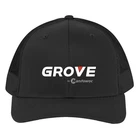 Grove Cranes Black Trucker Hat Cap Adult Size