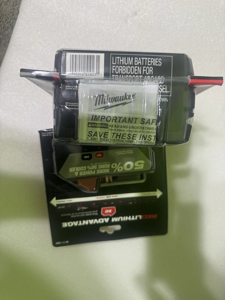 Batería inalámbrica 2 piezas para Millwaukke 48-11-1880 M18 ALTA SALIDA 18V 8Ah XC8.0 Foto 4 de 4