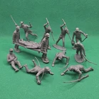 Lot of 13 Marx 1960s Battle of the Blue and Grey Confederate Toy Soldiers