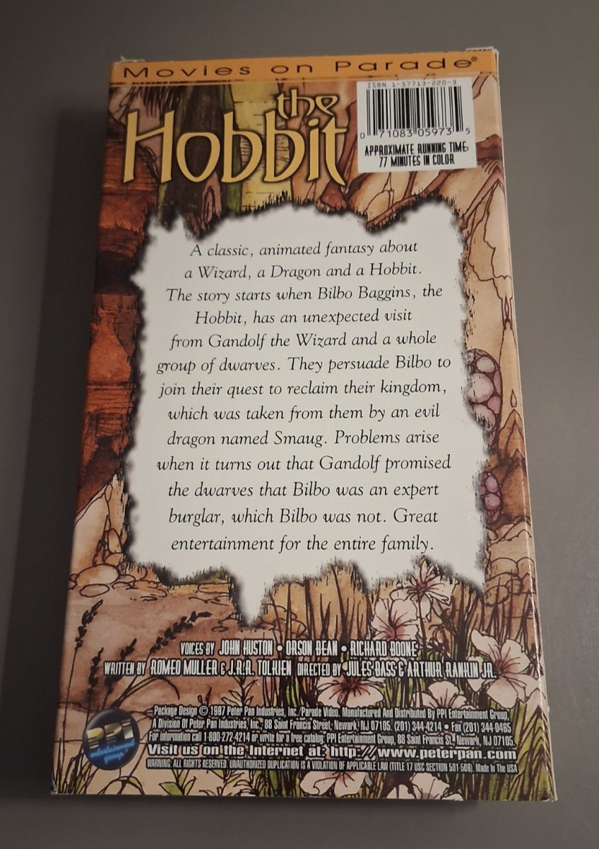 The Hobbit + The Return of the King VHS Tape Animated Fantasy/Adventure TESTED