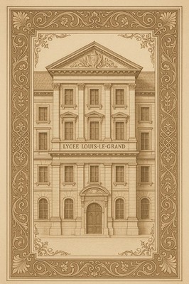 Lycée Louis-Le-Grand Architectural Print (2023) 24x36  - Classic Print - 200