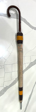 Vintage Umbrella 1970's w Cover PK Polan Katz Ribbons Dots Confetti Design 30"