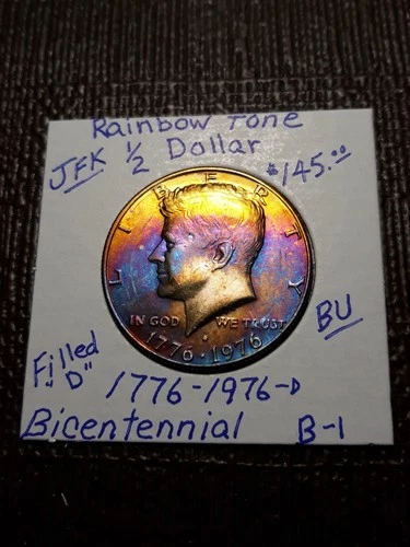 Photo of a 1976-D Kennedy Half Dollar from an eBay listing that sold on Jul 17, 2026