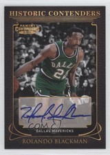 2012-13 Panini Contenders Historic 91/99 Rolando Blackman #15 Auto 2x0