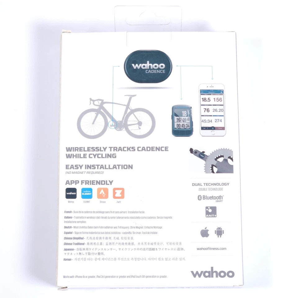 Wahoo RPM Cycling Cadence Sensor, Bluetooth/ANT+ - Image 2 of 3