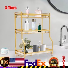 3 Tier Bathroom Countertop Organizer Shelf Rack Counter Bathroom Storage