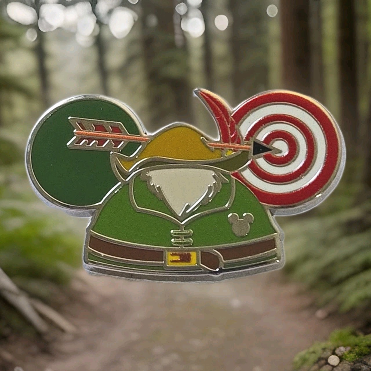 2025 DLR Disney Hidden Mickey Robin Hood Arrow Ear Hat Pin Wave B Earhats