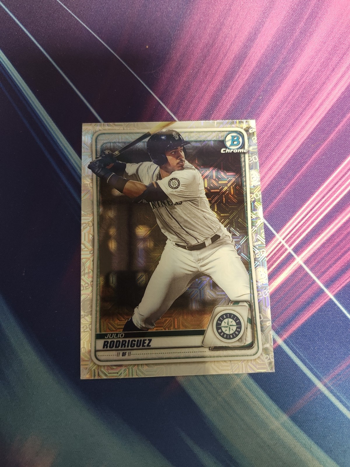 2020 Bowman - Chrome Prospects Julio Rodriguez #BCP-19 Mojo Refractor (RC)
