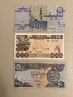 EGYPT, GUINEA, IRAQ - Lot of 3 Uncirculated banknotes Piastres, Francs, Dinars — photo 1