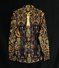 Robert Graham BRUT Champagne  Skulls 328 XL NWT Classic Fit XL FREE SHIP 