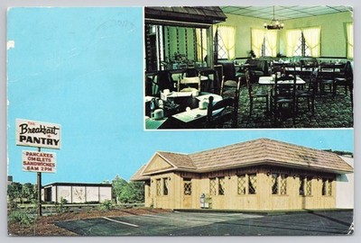 The Breakfast Pantry Restaurant Multi View Interior Exterior Postcard